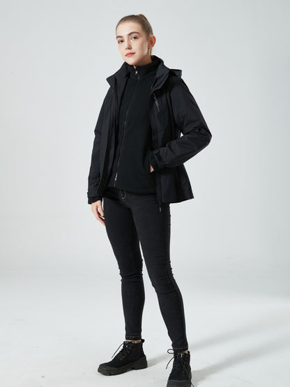 vlovelaw  Women's 3-in-1 Outdoor Jacket - Thermal, Waterproof Hardshell with Inner Fleece for Ultimate Comfort and Protection