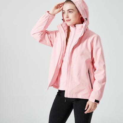 vlovelaw  Women's 3-in-1 Outdoor Jacket - Thermal, Waterproof Hardshell with Inner Fleece for Ultimate Comfort and Protection