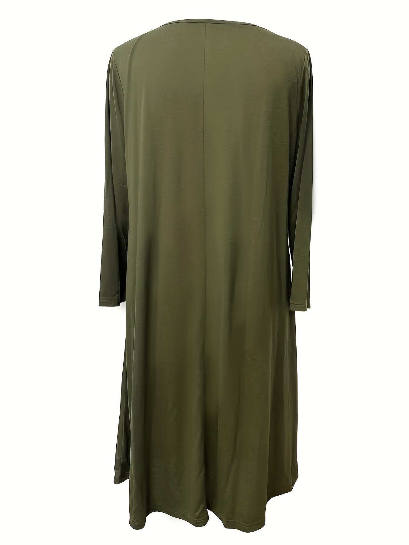 vlovelaw  Letter Print Sweatshirt Dress, Long Sleeve Crew Neck Casual Dress, Women's Clothing
