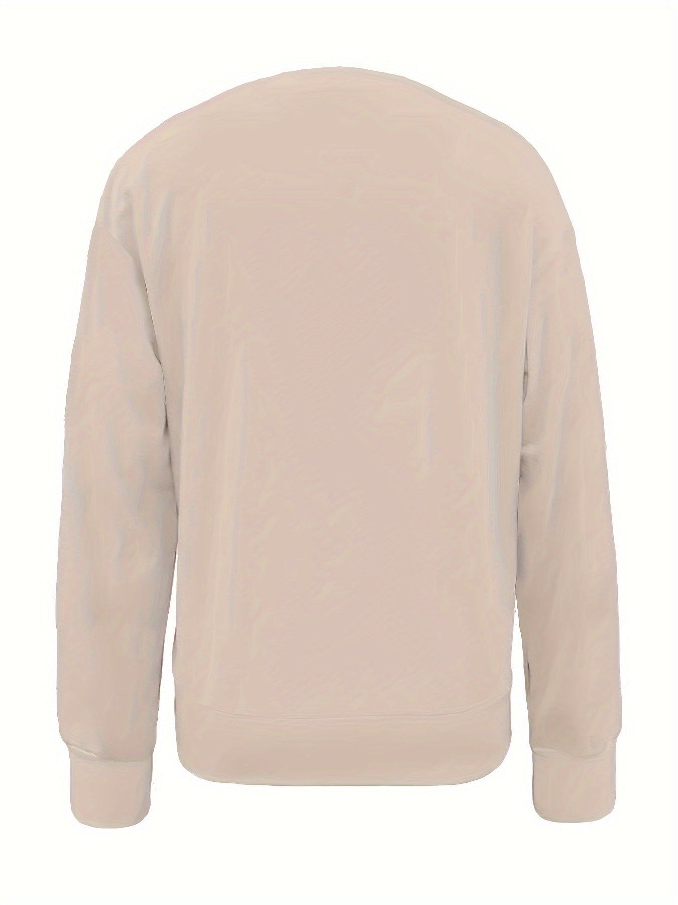 Women's Cute Christmas Gingerbread for Man Print Sweatshirt - Cozy Polyester, Machine Washable, Round Neck Pullover for All Seasons