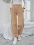 vlovelaw  Solid Versatile Pants, Casual Elastic Waist Jogger Pants, Women's Clothing