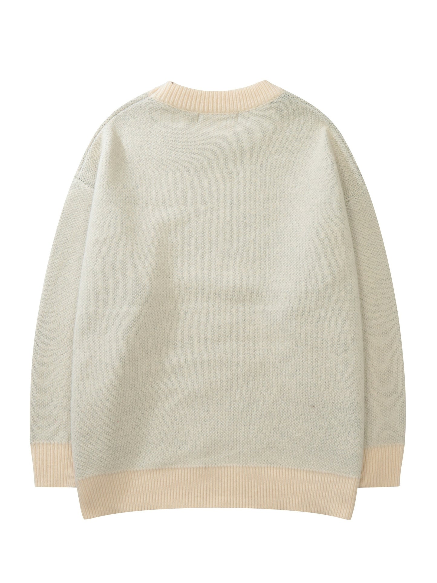 vlovelaw  Letter Pattern Crew Neck Pullover Sweater, Casual Long Sleeve Loose Sweater, Women's Clothing