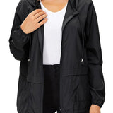 vlovelaw  Women's Outwear Lightweight Rain Jacket Women Packable Raincoats Jacket