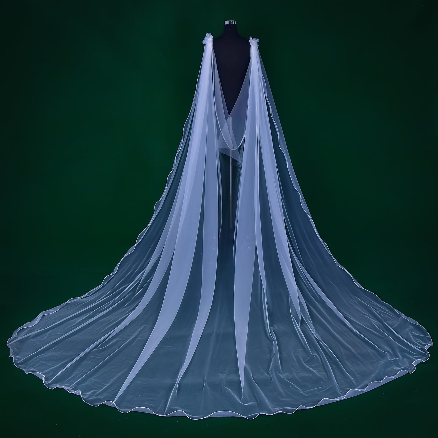 vlovelaw  Bride Wedding Dress Shawl Overlay With Suspended Skirt Shoulder Flower Shawl Performance Wedding Gown Accessories