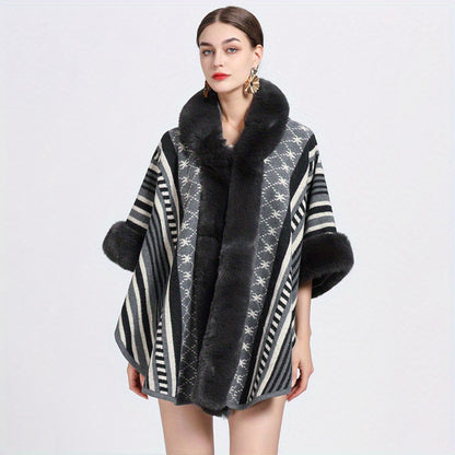 65.02cmX165.0cm Imitation Rabbit Fur Shawl Scarf Collar Imitation Cashmere Cloak Winter Cold And Warm Shawl Wrap