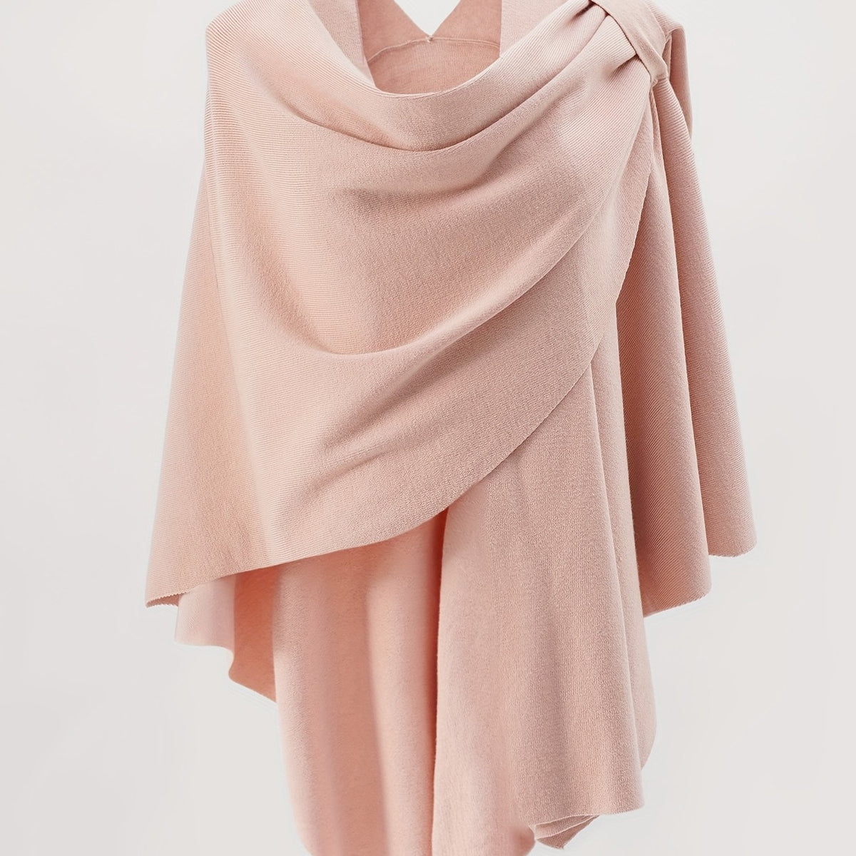 vlovelaw  Solid Open Front Shawl Tunics, Elegant Versatile Tunic Tops, Women's Clothing