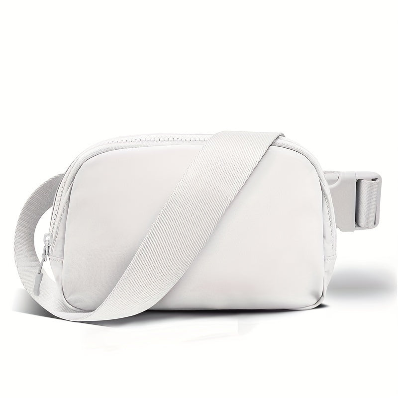 1L Mini Crossbody Bag with Adjustable Strap - Water-Resistant, Zipper Closure, Nylon Lining - Perfect for Teenagers, Workout, Running, Traveling, Hiking, and Daily Use