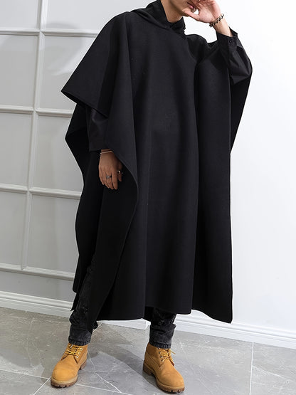 vlovelaw  Plus Size Men's Handsome Cool Windbreaker Coat Funky Cloak Fall Winter Tops, Men's Clothing