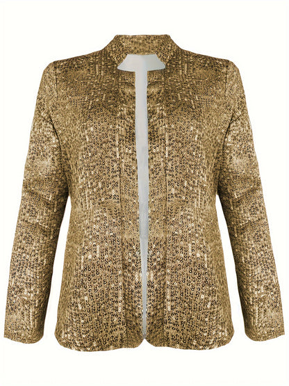 Open Front Blazer, Casual Long Sleeve Blazer, Women's Clothing