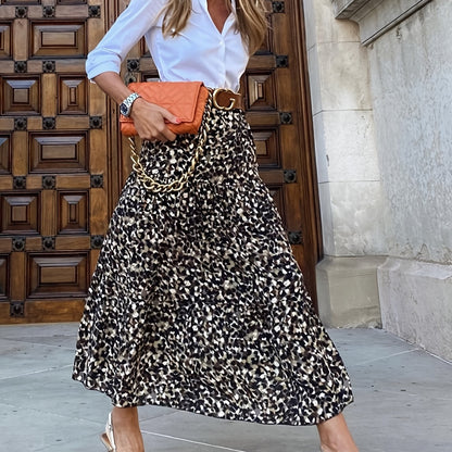 Maxi A-line Skirt, Casual Every Day Skirt, Women's Clothing
