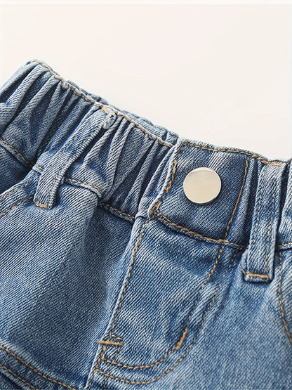 vlovelaw  Trendy Layered Denim Skirt With Pocket Girls Comfy Skirt For Summer