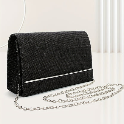 vlovelaw  Clutch Bag Evening Party Bag, Glitter Small Purse With Detachable Chain Strap, Any Prom Clutch Wallet !