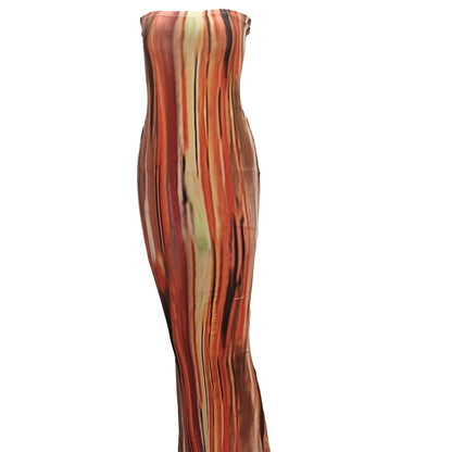 vlovelaw  Colorful Print Tube Dress, Sexy Strapless Dress For Spring & Summer, Women's Clothing