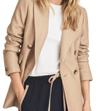 vlovelaw  Women's Outerwear Solid Color Double Beasted Blazer