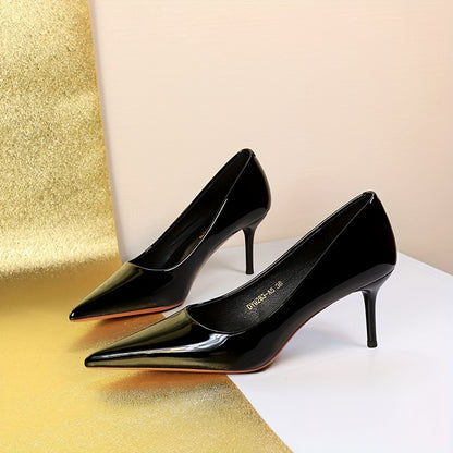 vlovelaw  Women's Classic High Heels, Fashion Pointed Toe Pumps, Slim Heel, Versatile Office Shoes
