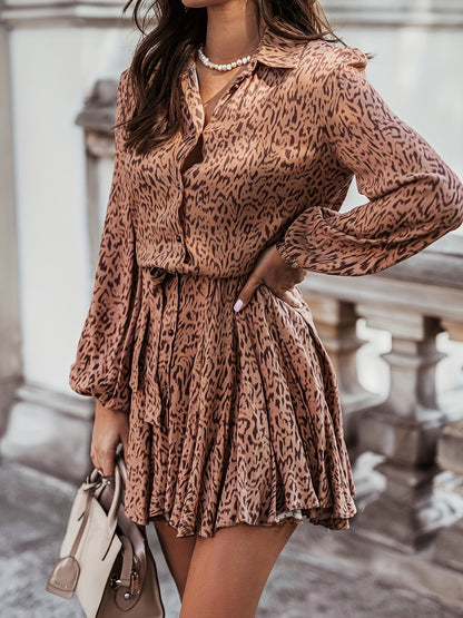 vlovelaw Long Sleeve Shirt Dress, Casual Dress For Fall & Spring, Women's Clothing