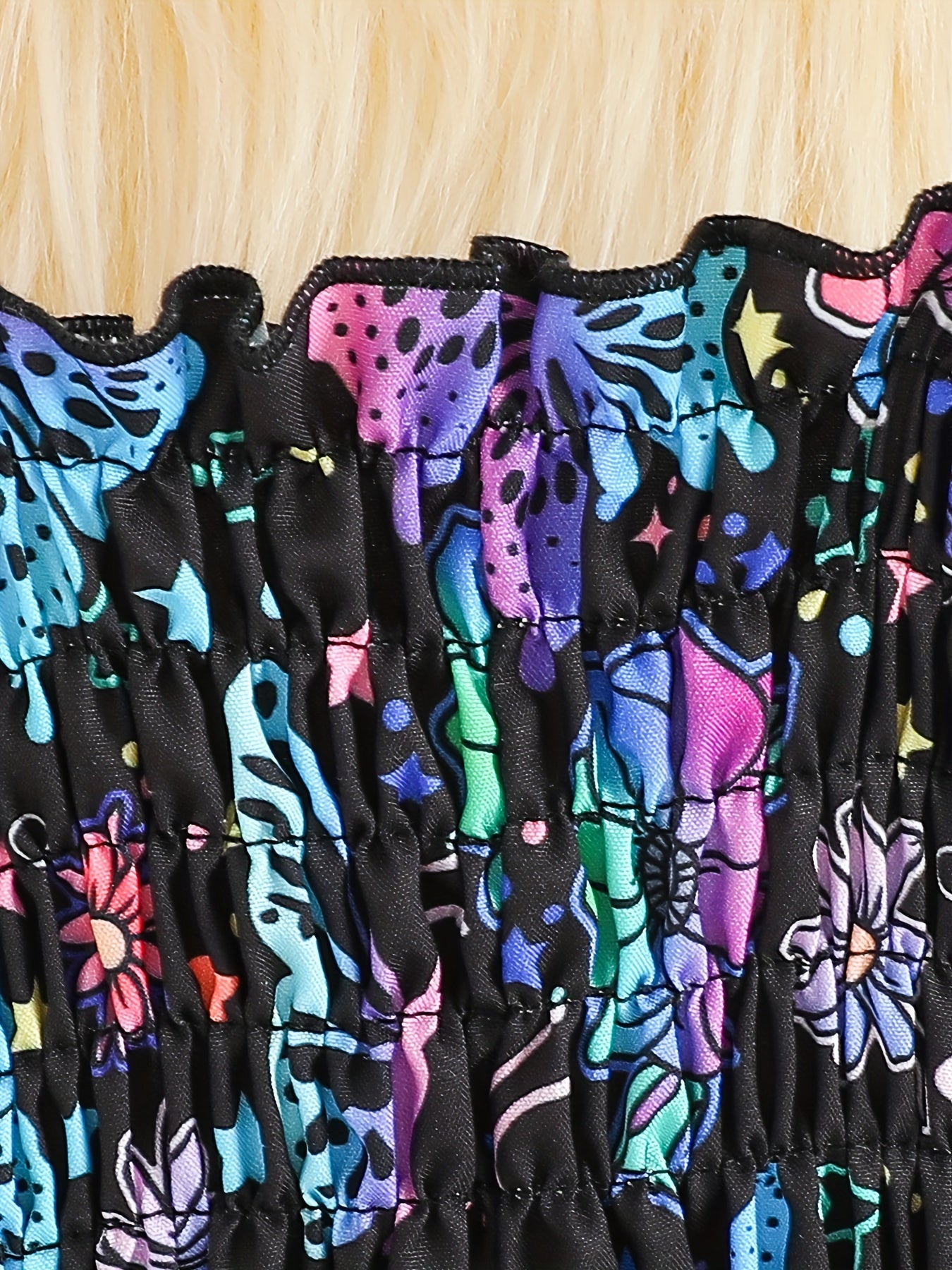 Girls Whimsical Butterfly Print Sundress - Perfect for Warm Weather, Flowy and Lightweight with Adjustable Bowknot Shoulder Ties for All-Day Cool Comfort - Cute and Trendy Design for the Modern Girl