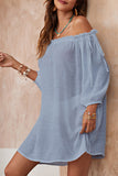 Fashion Casual Solid Split Joint Swimwears Cover Up