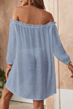 Fashion Casual Solid Split Joint Swimwears Cover Up