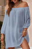 Fashion Casual Solid Split Joint Swimwears Cover Up