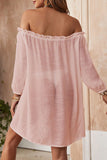 Fashion Casual Solid Split Joint Swimwears Cover Up