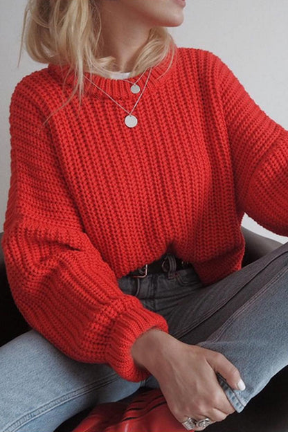 Fashion Casual Solid Split Joint O Neck Tops(5 colors)
