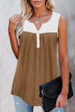 Fashion Casual Solid Split Joint V Neck Tops(7 colors)