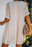 Fashion Casual Solid Split Joint V Neck Princess Dresses