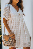 Fashion Casual Solid Split Joint V Neck Princess Dresses