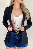 Fashion Casual Solid Color Slim Lapel Outerwear(6 Colors)