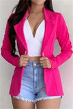 Fashion Casual Solid Color Slim Lapel Outerwear(6 Colors)