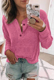 Fashion Casual Solid Solid Color V Neck Tops(7 Colors)