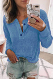 Fashion Casual Solid Solid Color V Neck Tops(7 Colors)