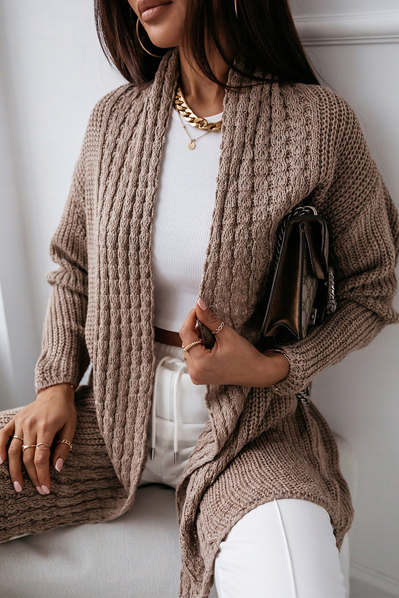 Fashion Casual Solid Patchwork Cardigans(5 Colors)