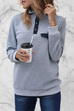 Fashion Casual Solid Patchwork Turtleneck Tops