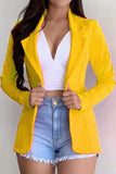 Fashion Casual Solid Color Slim Lapel Outerwear(6 Colors)