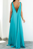 Elegant Vacation Solid Solid Color V Neck A Line Dresses(3 Colors)