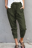 Fashion Casual Solid Patchwork Loose Mid Waist Pencil Bottoms(6 Colors)