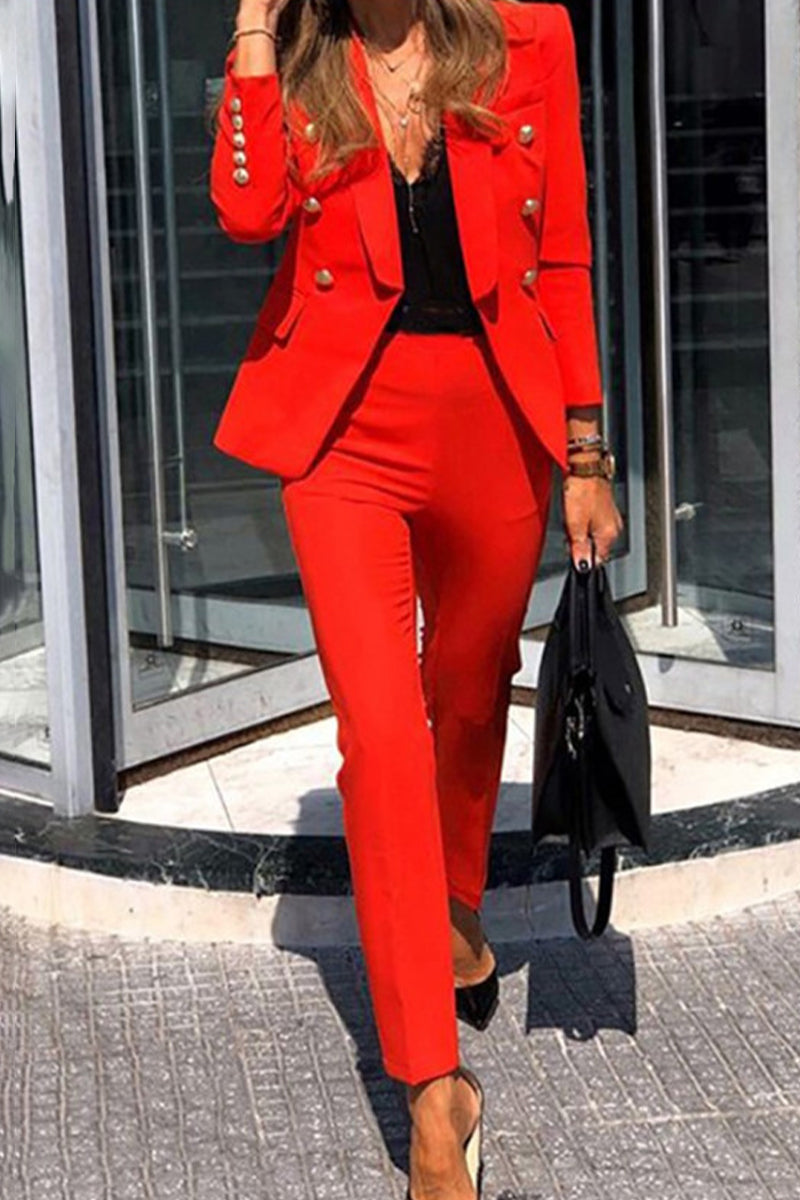 Fashion Chic Casual Suit Two-piece(6 Colors)