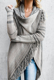 Vlovelaw Striped Shawl Sweater 2 Styles