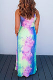 Vlovelaw Tie-dye Printed Multicolor Maxi Dress