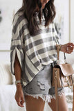 Vlovelaw Striped Loose Round Neck Top