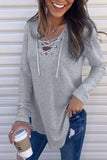 Vlovelaw Solid Color V-neck Strap Top