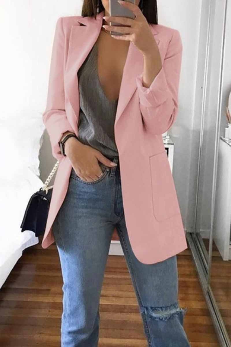 Vlovelaw Stylish Suit with Pocket Outerwear(4 Colors)