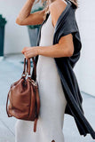 Vlovelaw Solid Color Mid-length Vest