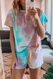 Vlovelaw Tie-dye Round Neck Two-Pieces Set