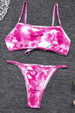 Vlovelaw Tie-dye Print Bikini Set (2 Colors )