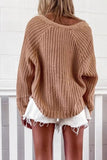 Vlovelaw Striped V-neck Cardigan Knit Sweater（4 colors）