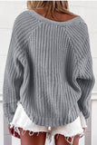 Vlovelaw Striped V-neck Cardigan Knit Sweater（4 colors）