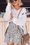 Vlovelaw Solid Color V-Neck Loose Knit Sweater